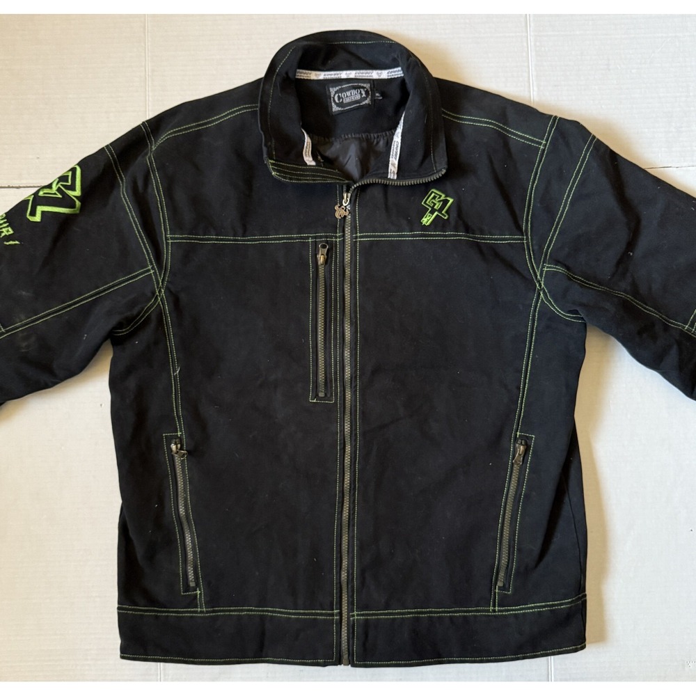 COWBOY HARDWARE - Go Spur 1 - Men's Black Canvas Lined‎ Jacket - Size X-Large XL - Picture 9 of 9